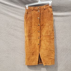 Suede Skirt